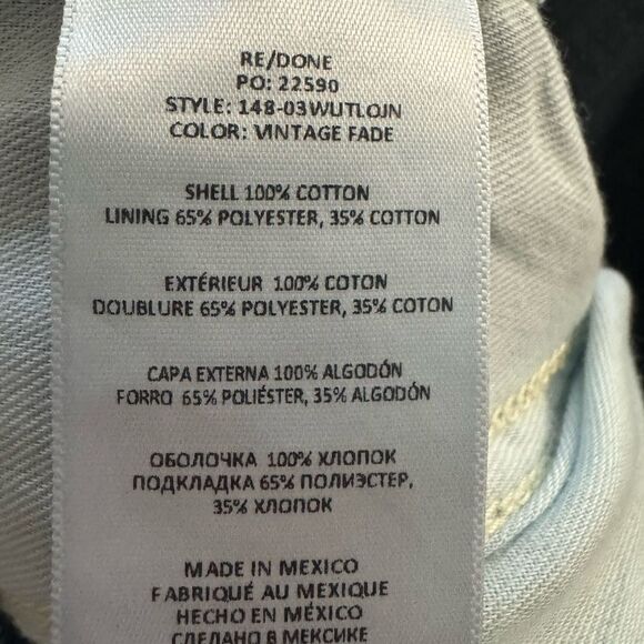 NWT RE/DONE Utility Loose Straight-Leg Jeans - Picture 11 of 11